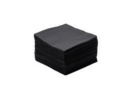 Servet 2-laags 33x33cm Zwart 100st