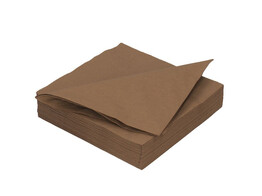 Servet 2-laags 33x33cm Bruin 100st